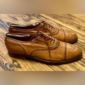 To Boot New York Men's Phelps Cap Toe Leather Lace-Up Oxfords - Brown 9.5M